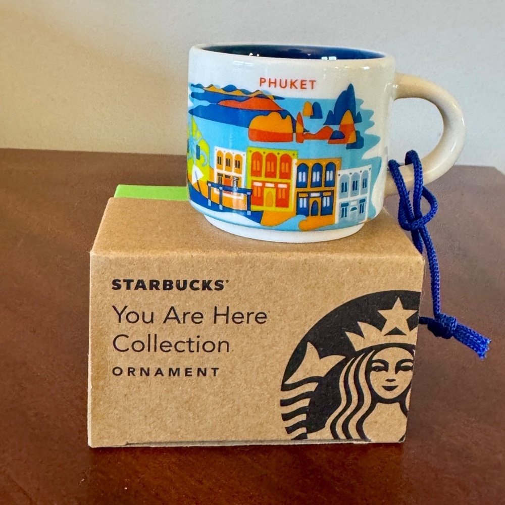 Starbucks Phuket Thailand Been There Series Demitasse 2oz Ornament New In Box